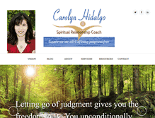 Tablet Screenshot of carolynhidalgo.com